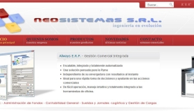Diseño de sitio web en joomla para Neosistemas