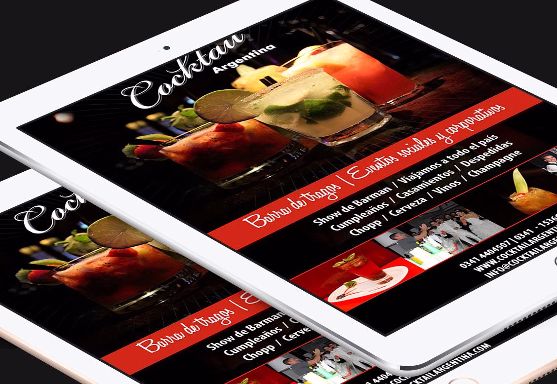 Diseño de Newsletter para Infoenvios - Cliente: Cocktails Rosario