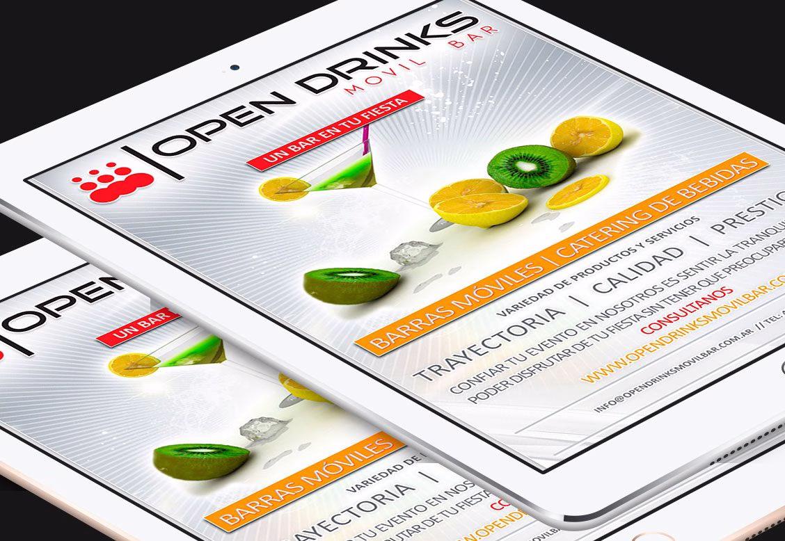 Diseño de Newsletter para Infoenvios - Cliente: Opendrinks