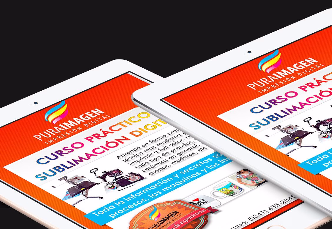 Diseño de Newsletter para Infoenvios - Cliente: Pura Imagen