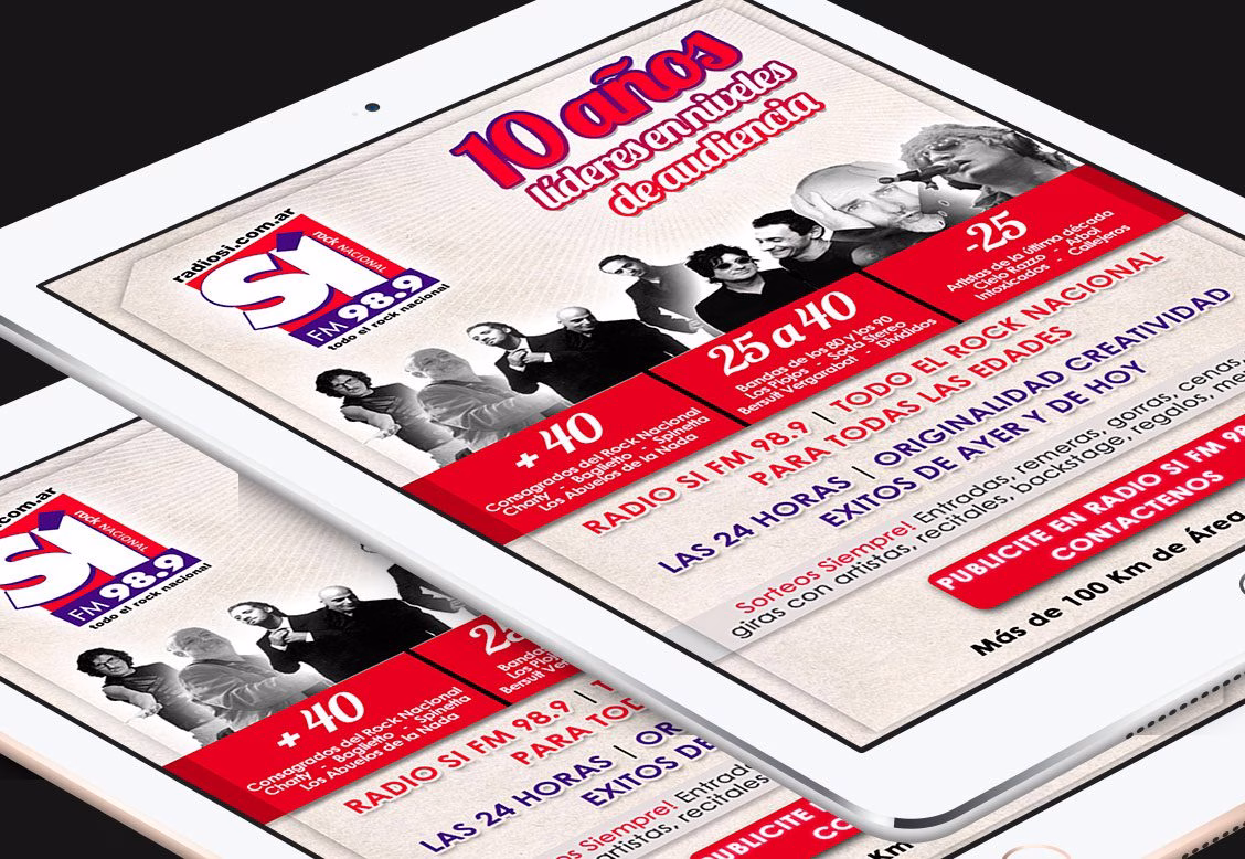 Diseño de Newsletter para Infoenvios - Cliente: Radio Si