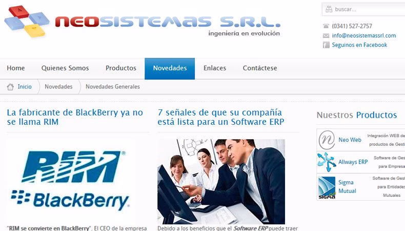 Mantenimiento y Soporte Joomla Neosistemas