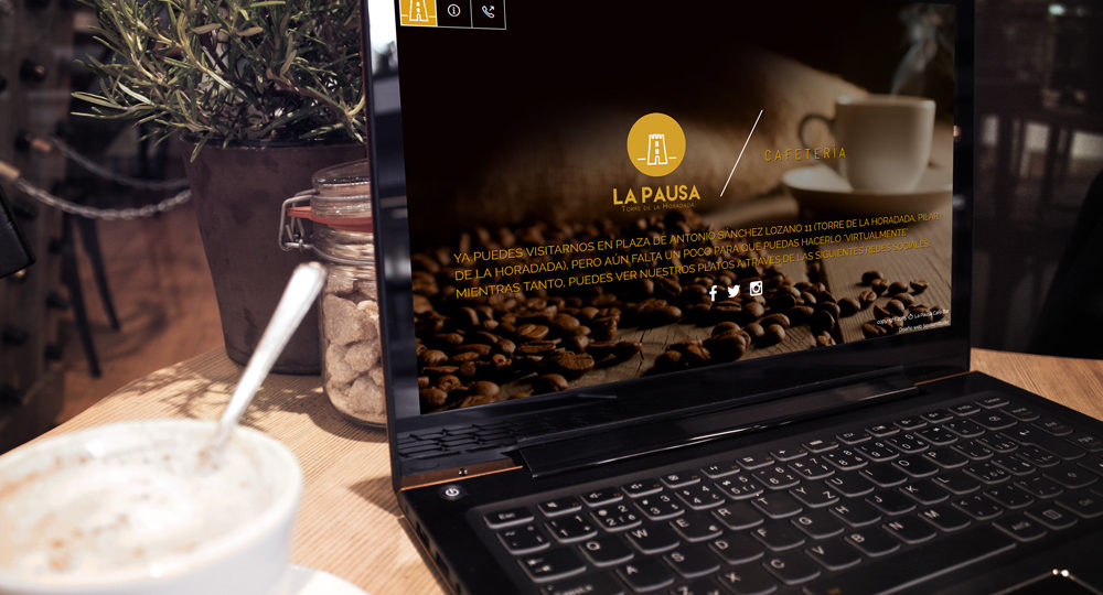 Diseño web cafetería la pausa