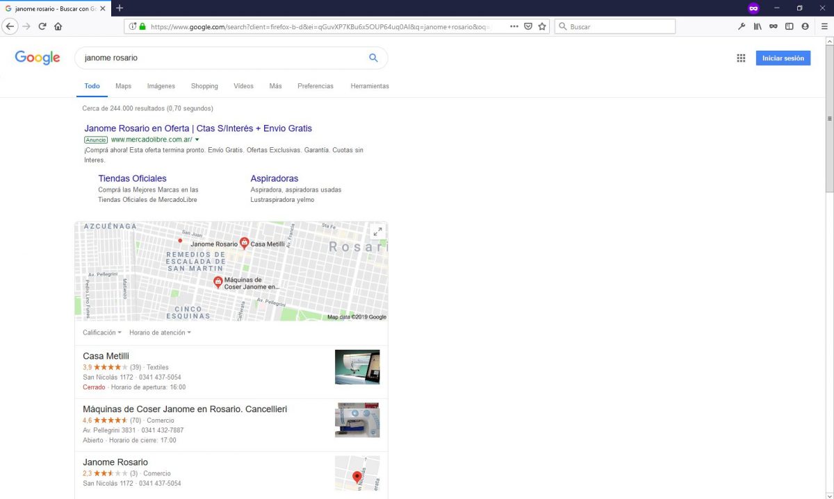Posicionamiento web para Cancellieri