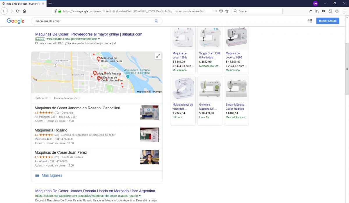 posicionamiento web Cancellieri máquinas de coser