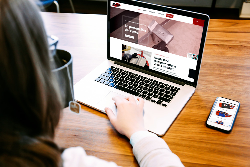 Diseño Web Para Cortadoras Zonta