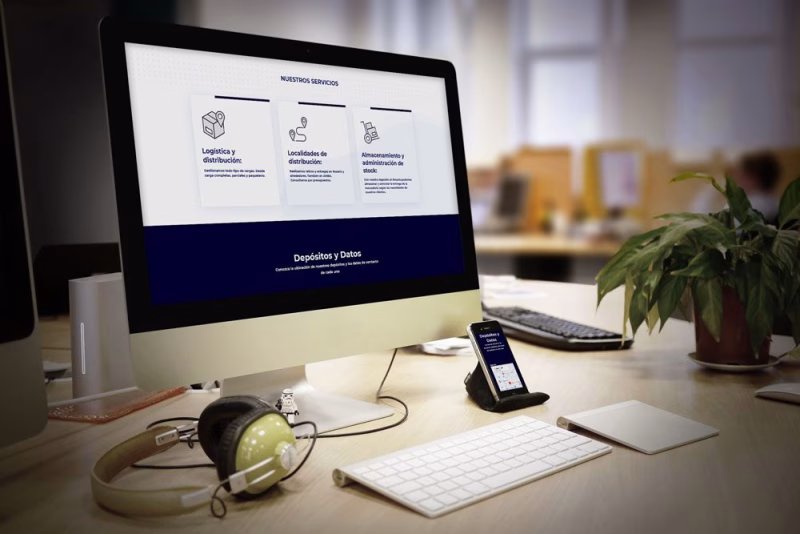 Diseño web para Transporte Tenaglia