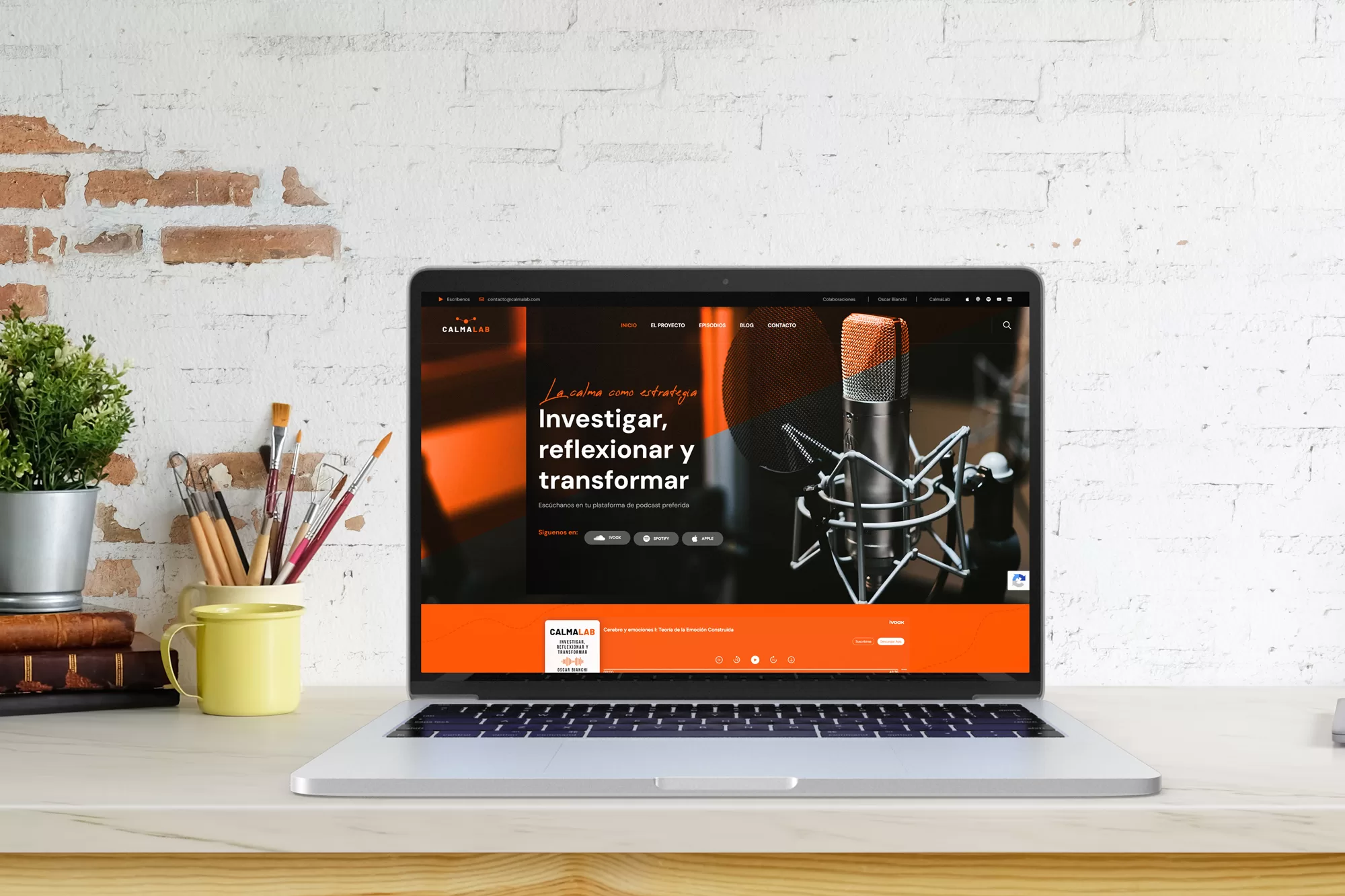 Diseño Web Para Podcasts Calmalab