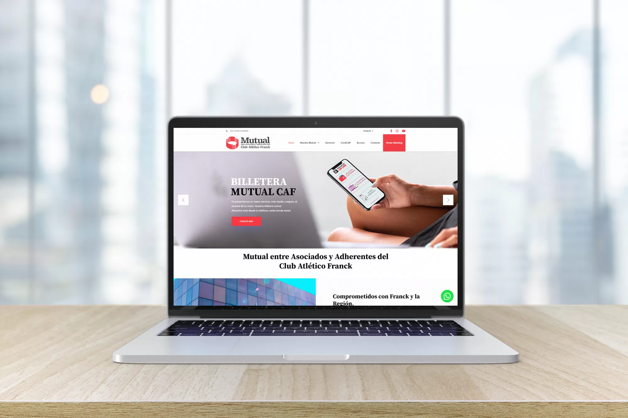 Diseno Web Para Mutuales Mutual Franck