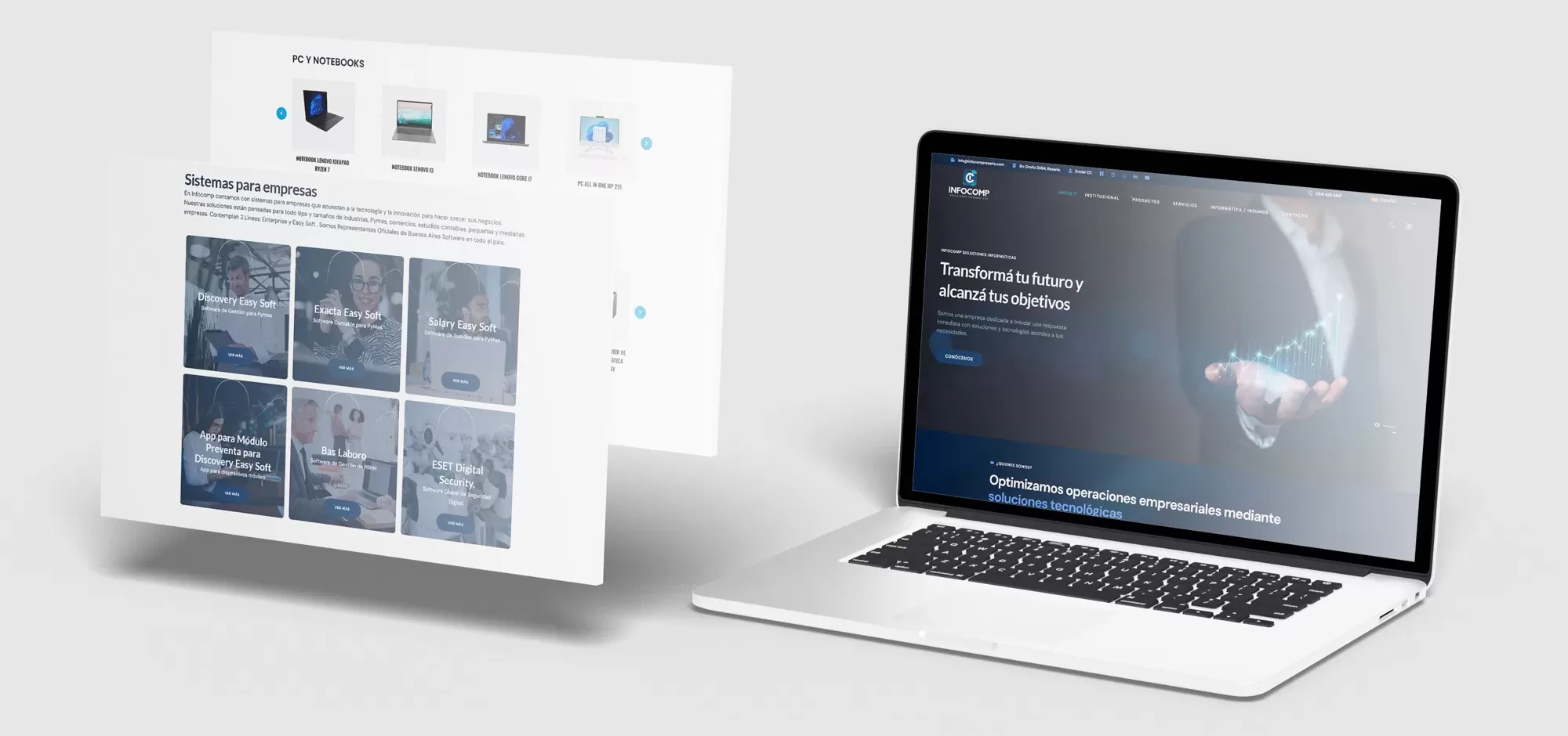 Dise&ntilde;o Web Y Mantenimiento Para Empresa De Insumos Informaticos Y Software Infocomp